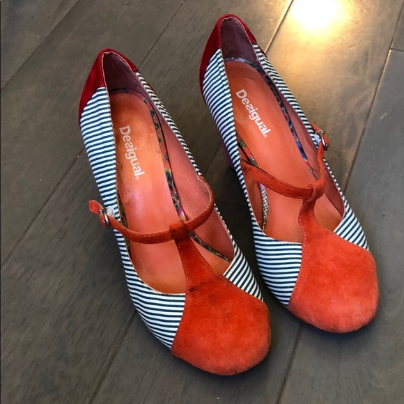 Desigual Shoes - Multi-colored Maryjane pump by Desigual